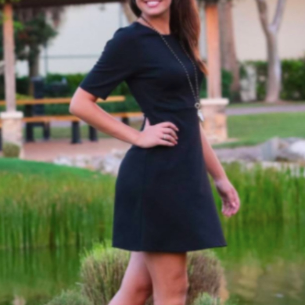 Fit and Flare Little Black Dress All For Color